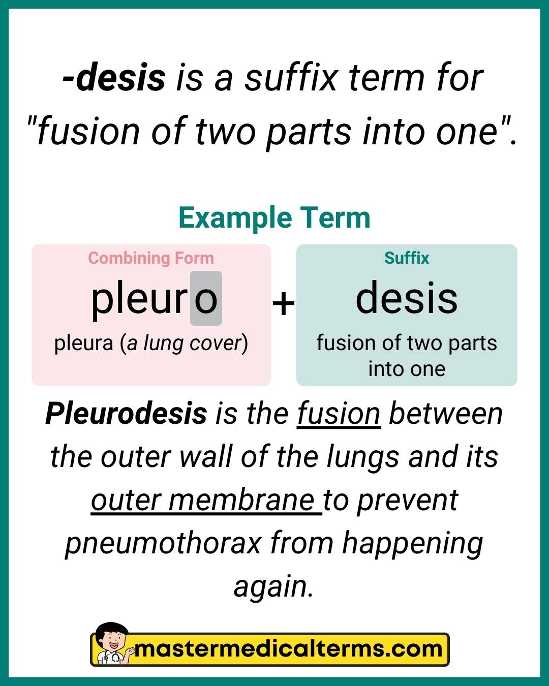 desis -desis - Master Medical Terms